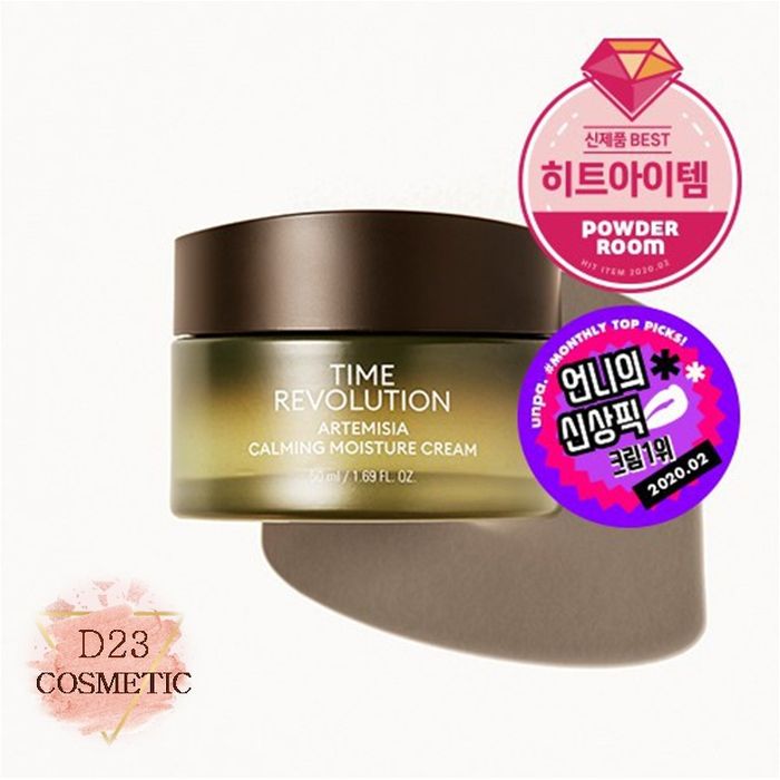 Kem Dưỡng Làm Dịu, Dưỡng Ẩm Da Chiết Xuất Ngải Cứu Missha Time Revolution Artemisia Calming Moisture Cream - Hình ảnh 1