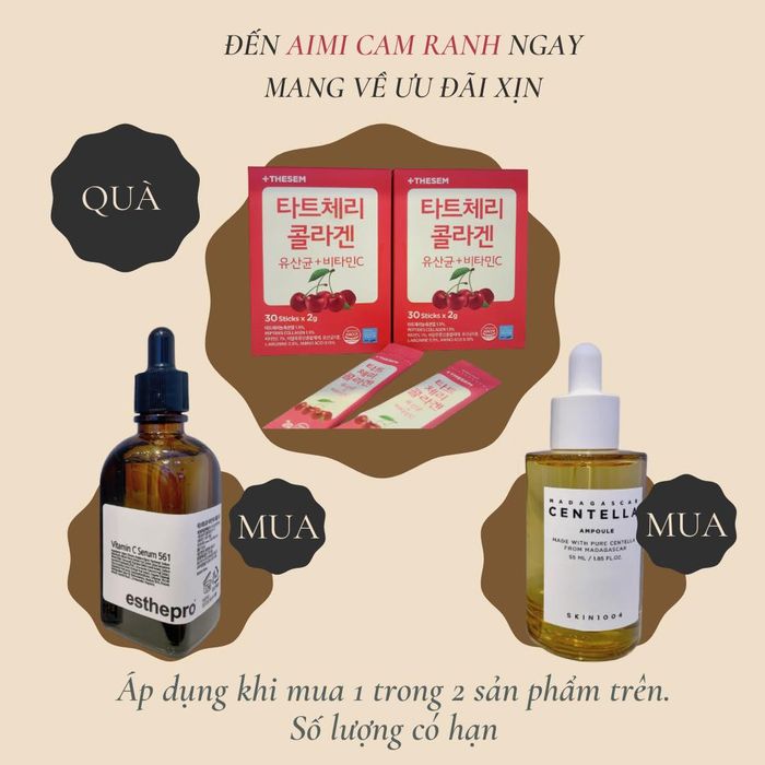 Không gian mua sắm hiện đại tại AIMI Cosmetic
