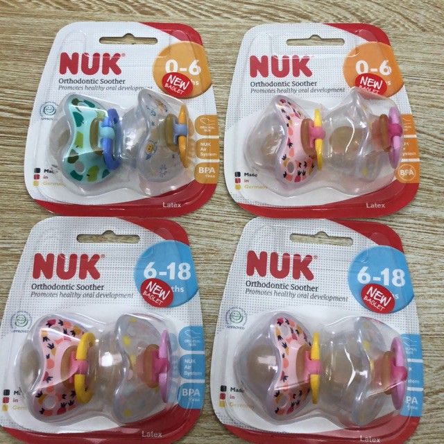 Hình ảnh thực tế núm ty Nuk cao cấp