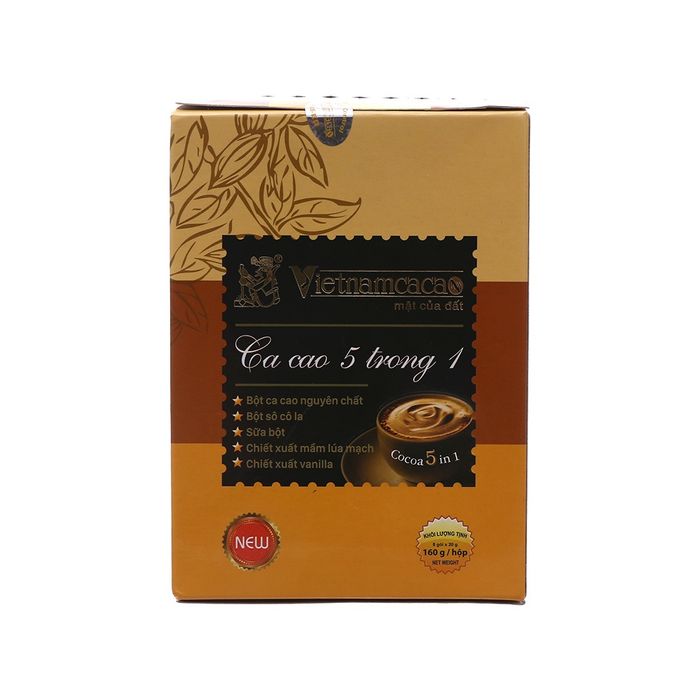 Hình ảnh bột ca cao uống liền 5 trong 1 Vietnamcacao