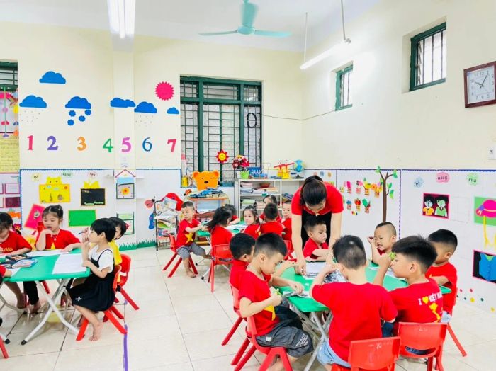 Khu vui chơi ngoài trời hiện đại tại Trường Mầm non Đức Xuân