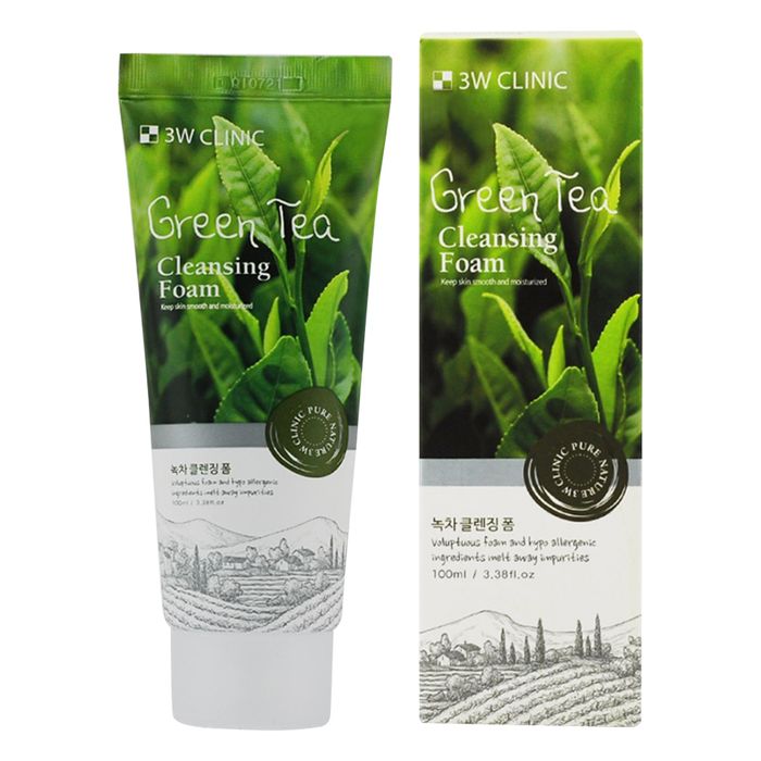 Hình ảnh minh họa sữa rửa mặt Green Tea Foam Cleansing - 3W Clinic