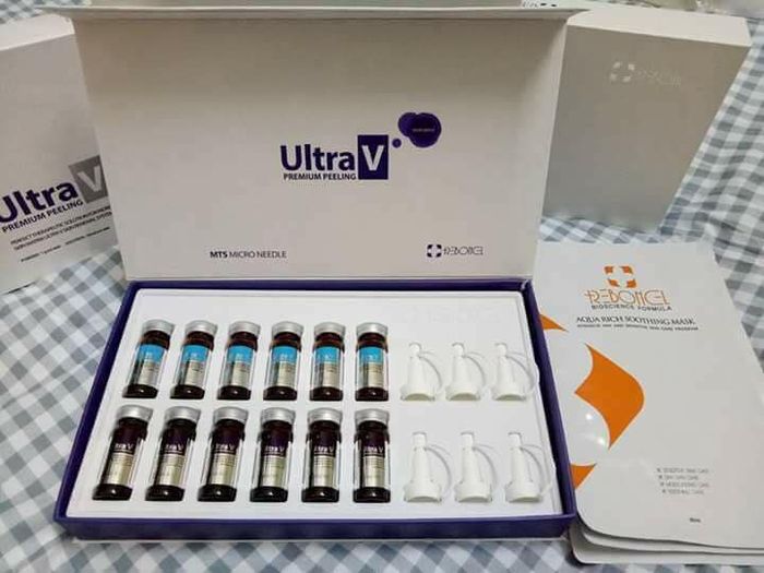 Hình ảnh thực tế vi kim tảo biển Ultra V Premium Peeling
