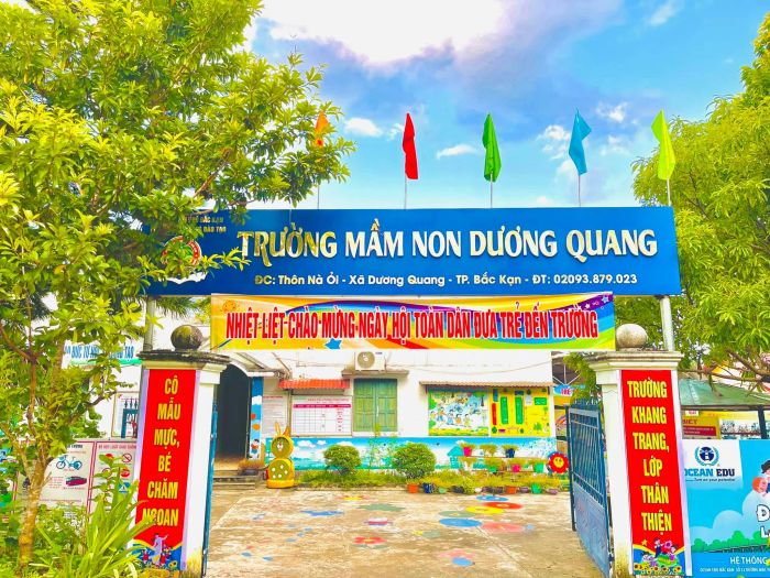 Góc học tập đầy sắc màu tại Trường Mầm non Dương Quang