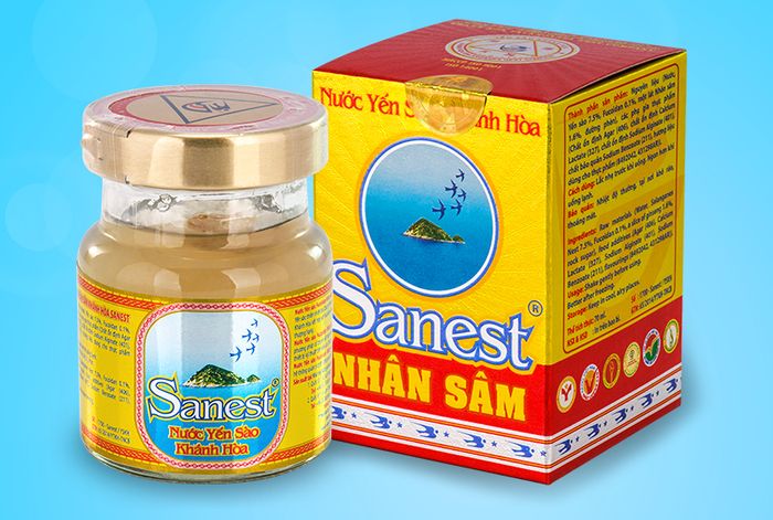 Hình ảnh chân thực Nước Yến Sào Sanest Nhân Sâm Fucoidan Khánh Hòa