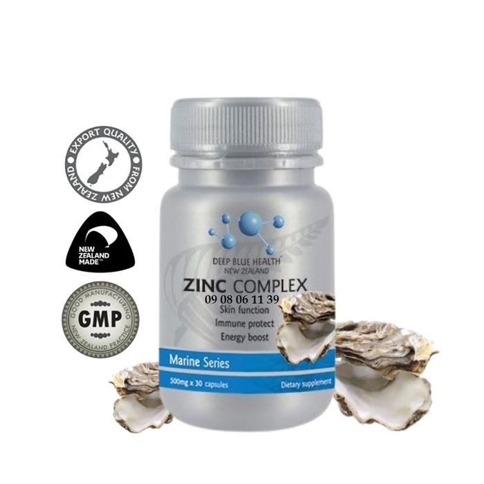Hình ảnh thực tế Zinc Complex Deep Blue Health - Tinh chất hàu biển New Zealand tinh khiết