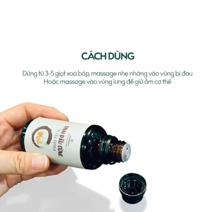 Hình ảnh chân thực tinh dầu gừng Kamamila