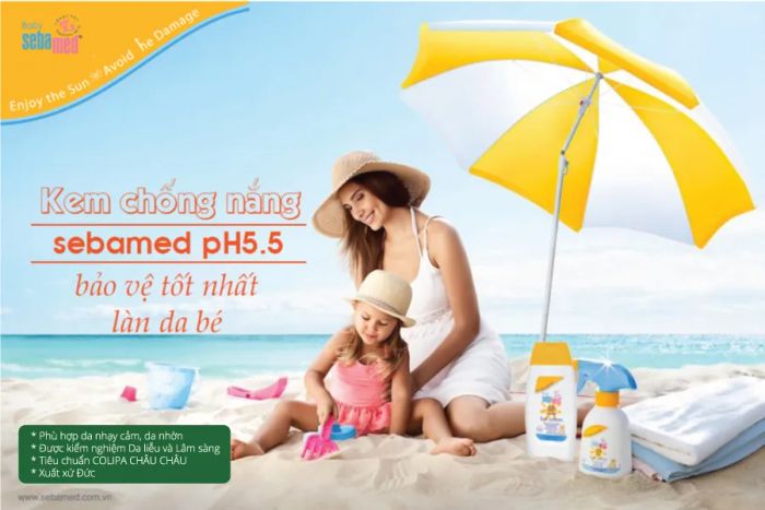 Hình ảnh thực tế xịt chống nắng Sebamed - Thiết kế tiện dụng cho bé