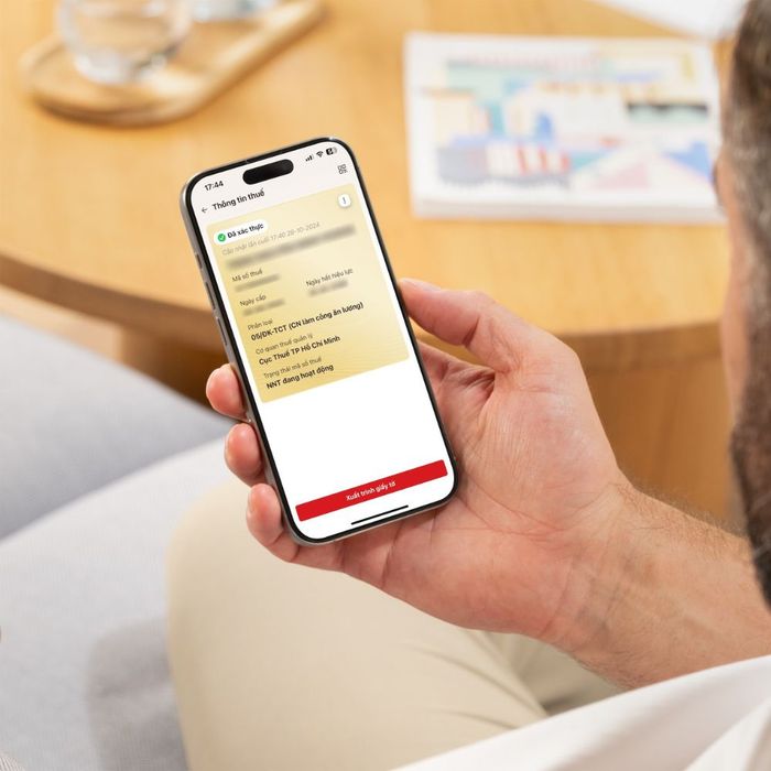 xác nhận kết quả liên kết mã số thuế vneid 8