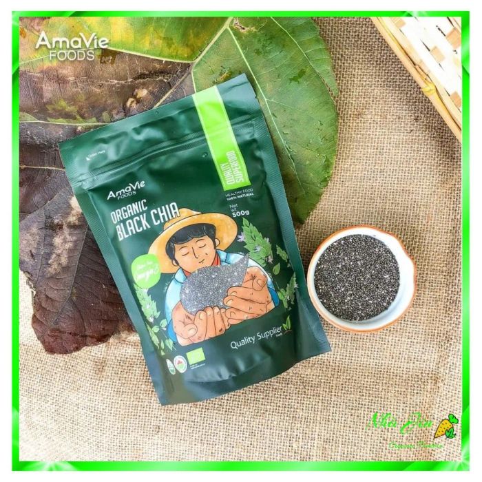 Hình ảnh thực tế hạt chia hữu cơ Amavie Food - Chất lượng vượt trội