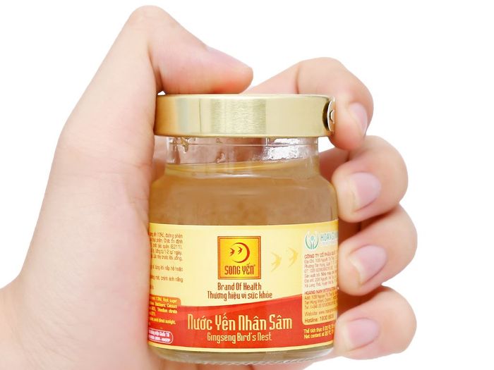 Hình ảnh chân thực Nước Yến Nhân Sâm Song Yến