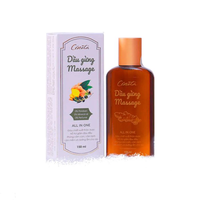 Hình ảnh chân thực Dầu Gừng Massage Cenota