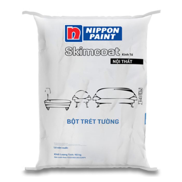 Hình ảnh thực tế bột trét Nippon Skimcoat Single Star