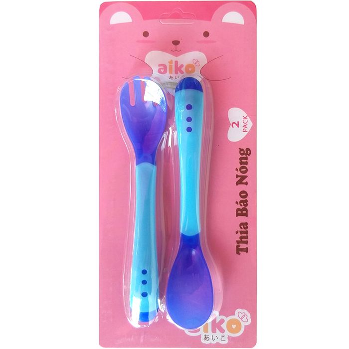 Hình ảnh thực tế Thìa Báo Nhiệt Aiko - Góc sử dụng đa năng