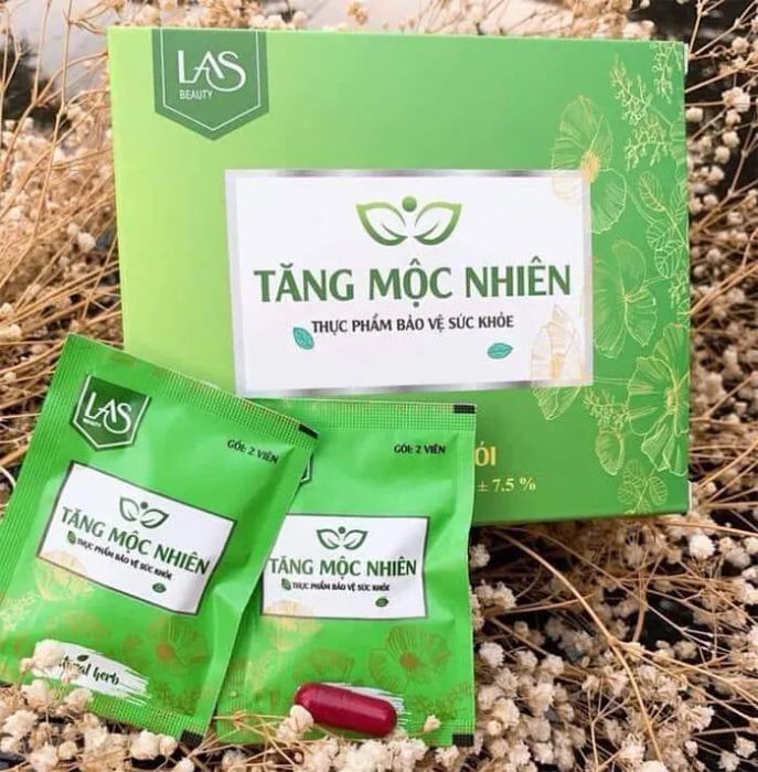 Hình ảnh bao bì và thành phần Tăng Mộc Nhiên