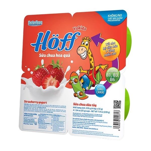 Bộ sưu tập hình ảnh Sữa chua Hoff Yokids - Góc nhìn cận cảnh hộp sữa chua thơm ngon, bổ dưỡng