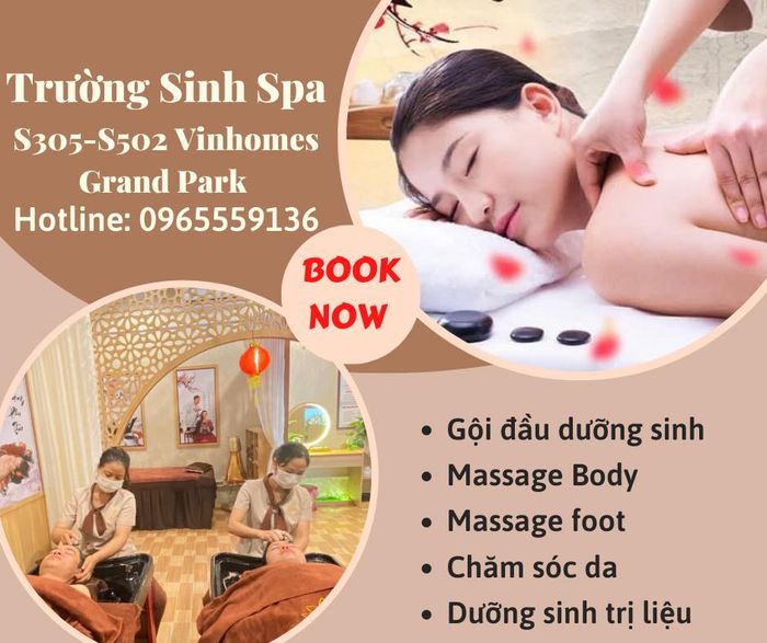 Góc thư giãn tinh tế tại Trường Sinh Spa