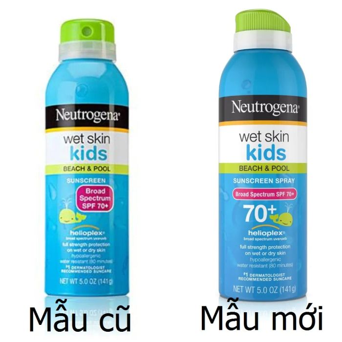 Hình ảnh minh họa xịt chống nắng Neutrogena WetSkin - góc sử dụng thực tế