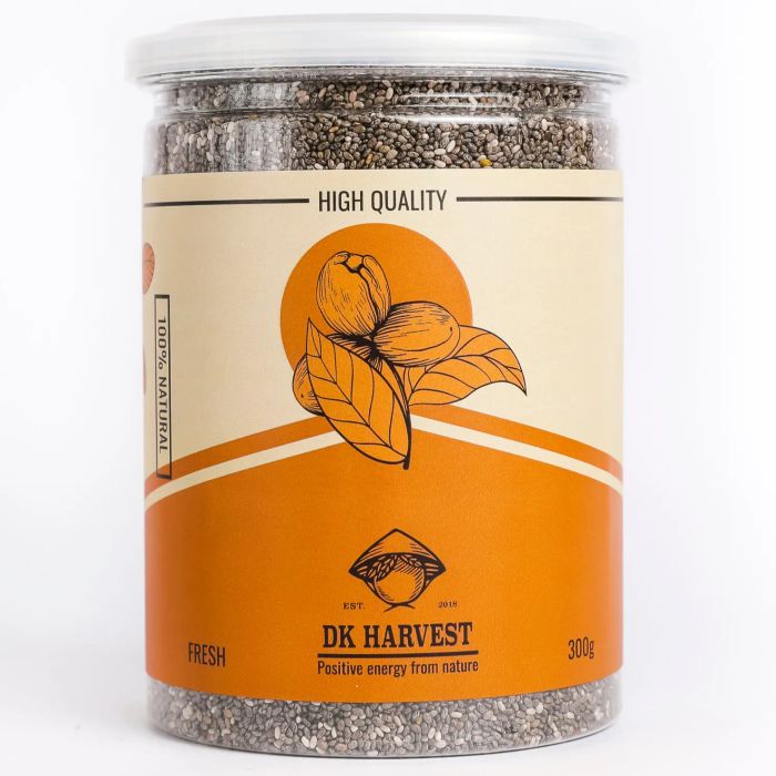 Hình ảnh chân thực hạt chia hữu cơ DK Harvest - Góc nhìn cận cảnh