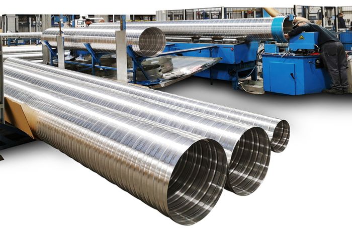Gia Vũ TeCo - Hình ảnh hệ thống ống gió công nghiệp hiện đại