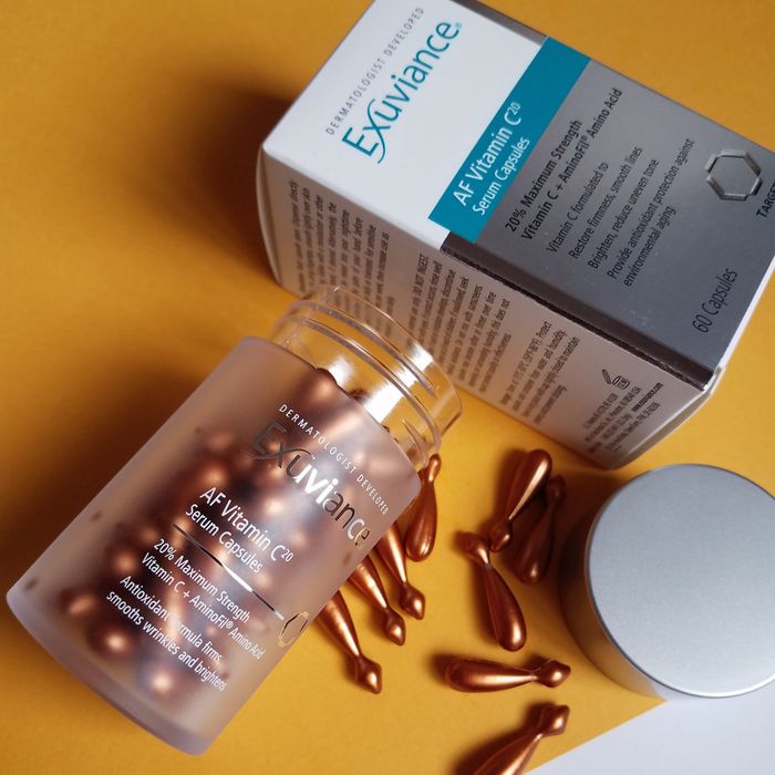 Hình ảnh cận cảnh Exuviance AF Vitamin C20 Serum Capsules phiên bản Limited
