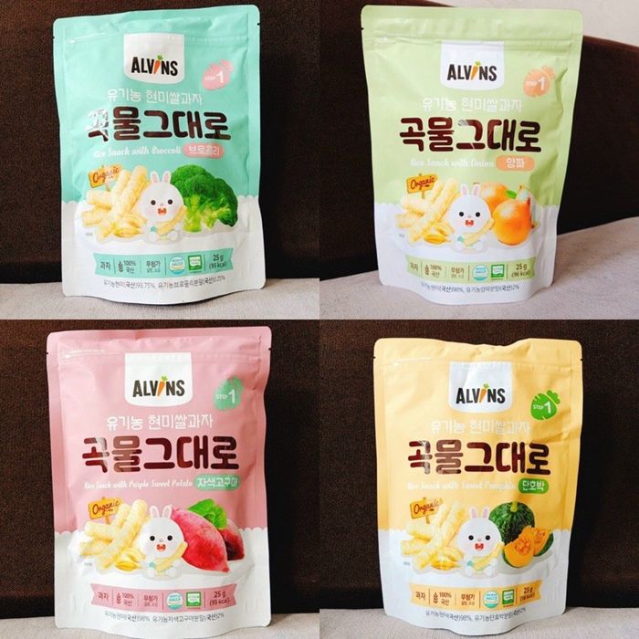 Bánh ăn dặm gạo lứt organic Alvins ảnh 2