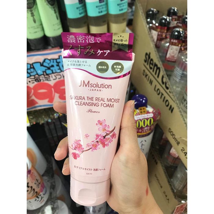 Hình ảnh minh họa Sữa rửa mặt Jm Solution Japan Sakura The Real Moist Cleansing Foam