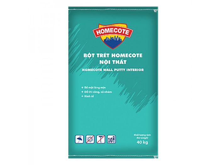 Hình ảnh thực tế thi công Homecote Wall Putty