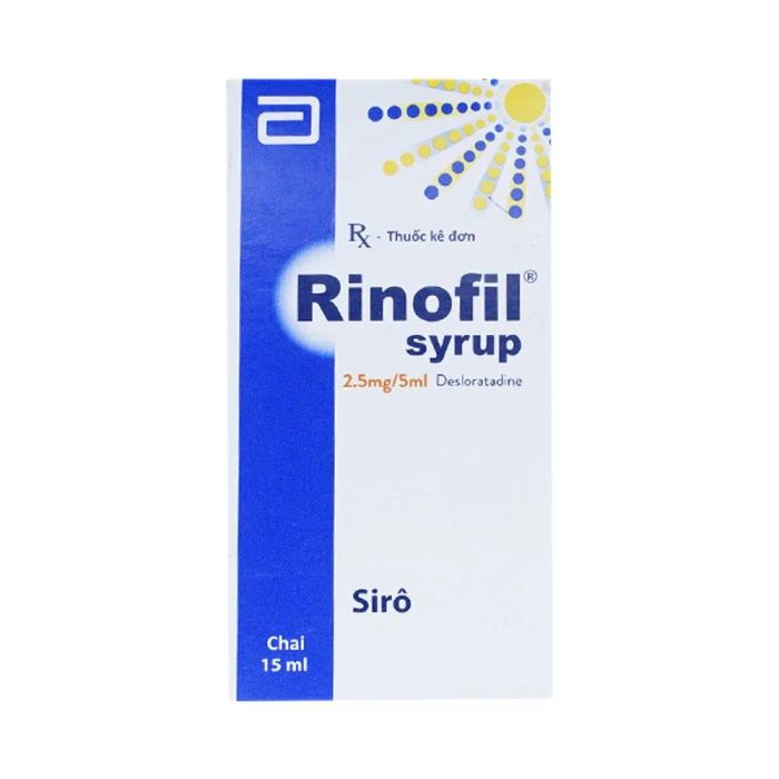 Bộ sản phẩm Siro Rinofil - Thiết kế tiện dụng cho trẻ nhỏ