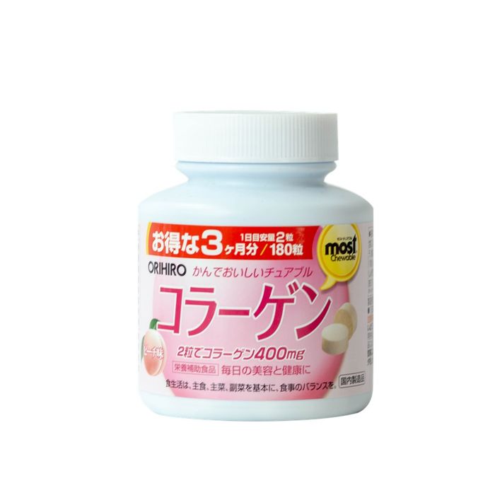 Kẹo Most Chewable bổ sung Collagen Orihiro - hình ảnh 1 chân thực, minh chứng cho sự hoàn hảo của mỹ phẩm ăn được từ Nhật Bản.