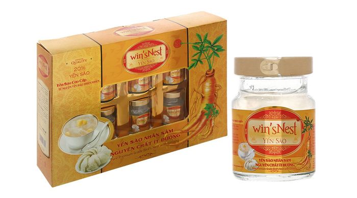 Hình ảnh chân thực sản phẩm Nước Yến Sào Nhân Sâm Win'sNest