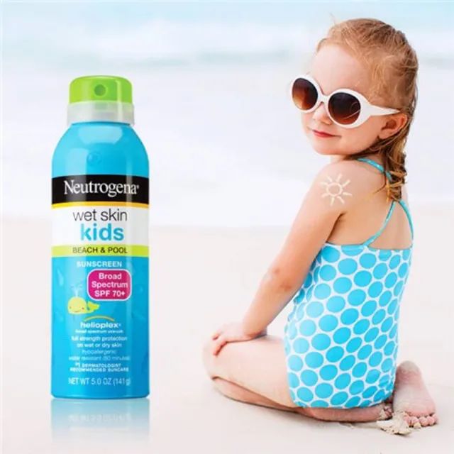 Hình ảnh chân thực xịt chống nắng Neutrogena WetSkin Kids