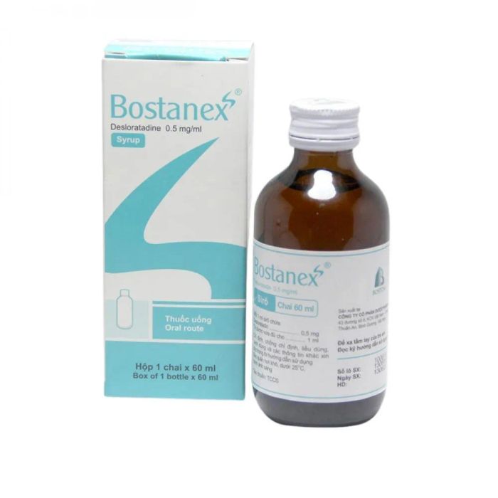 Hình ảnh Siro Bostanex - Bạn đồ hành cho trẻ viêm mũi dị ứng