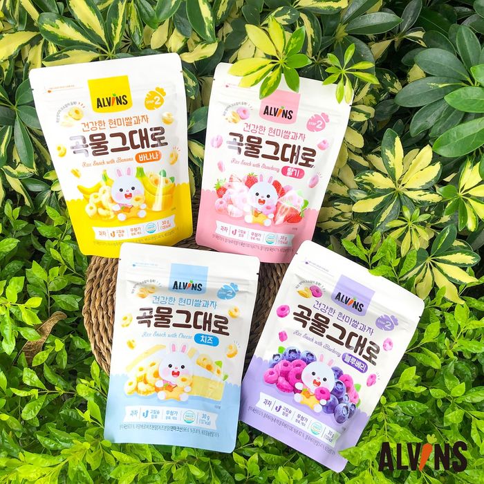 Bánh ăn dặm gạo lứt organic Alvins ảnh 1