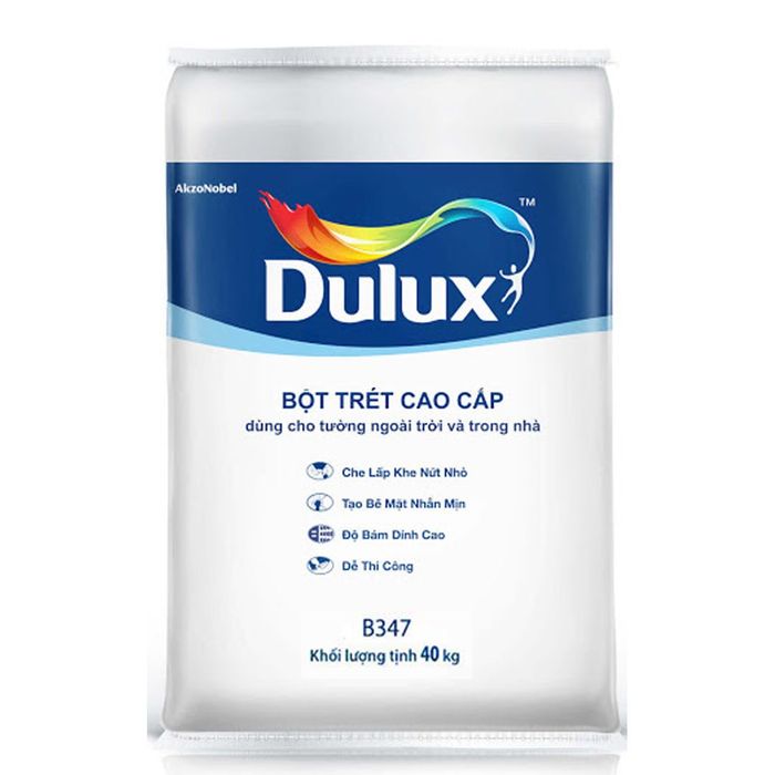 Hình ảnh minh họa chất lượng bột trét tường Dulux B347