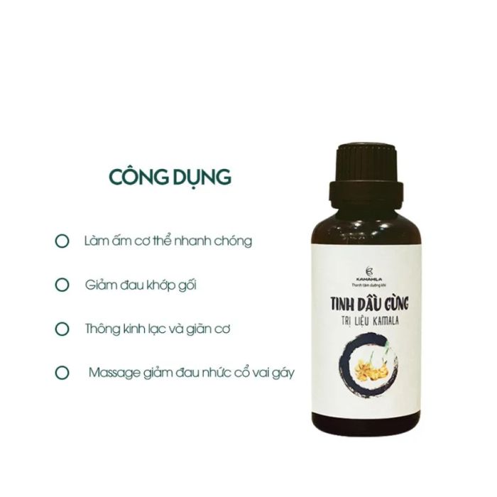 Hình ảnh tinh dầu gừng Kamamila chính hãng