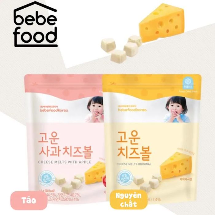 Bộ sưu tập hình ảnh phô mai khô Bebefood đa dạng hương vị