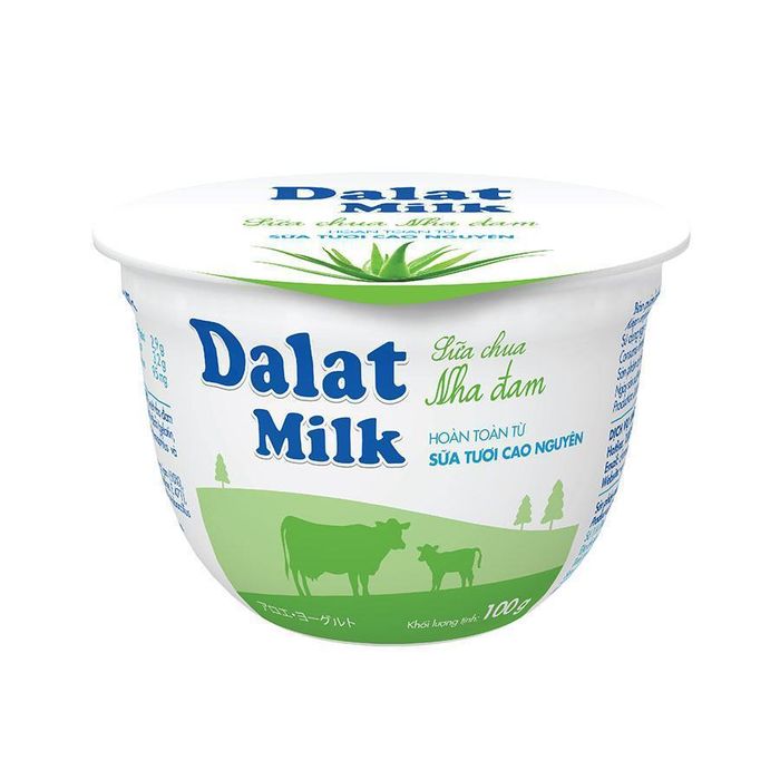 Hình ảnh sữa chua Dalatmilk nha đam