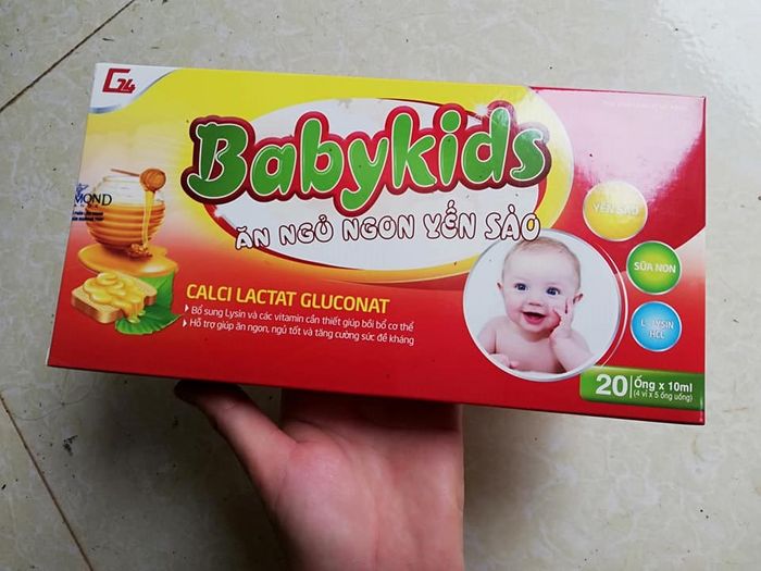 Hình ảnh thực tế Siro Yến Sào Babykids
