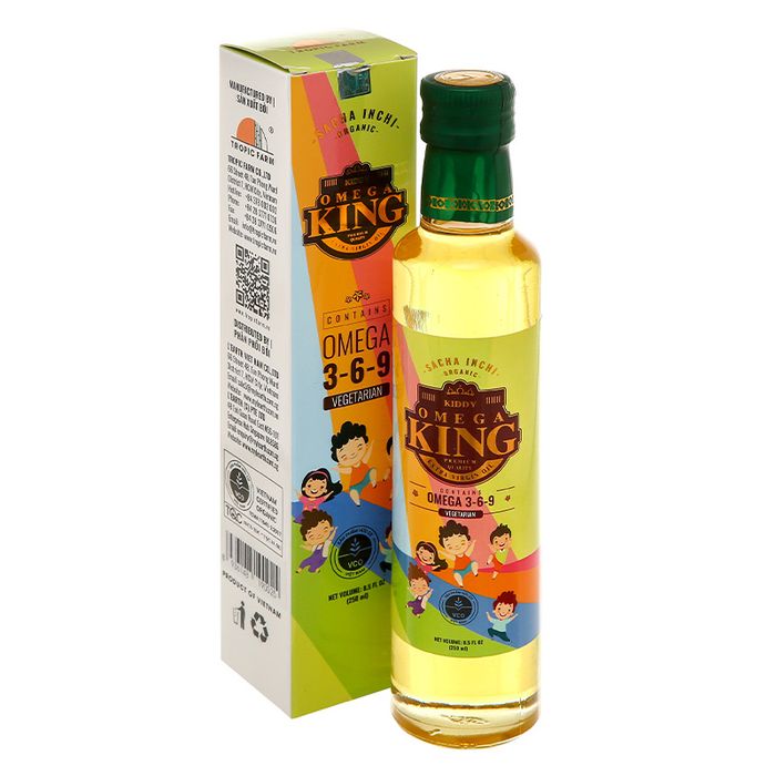 Hình ảnh chân thực Dầu Omega King Kiddy - Người bạn đồng hành cho trí thông minh của bé