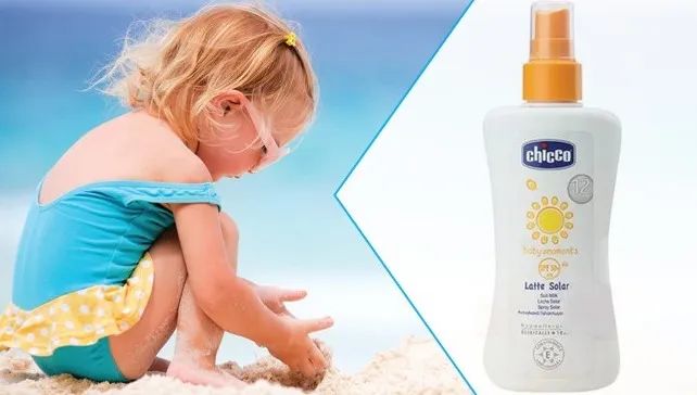 Hình ảnh minh họa xịt chống nắng Chicco - Góc sử dụng thực tế