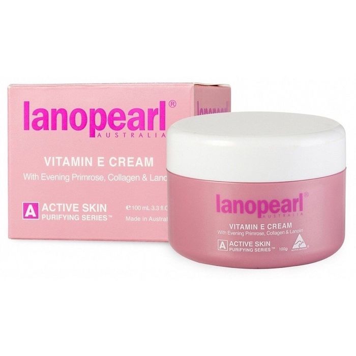 Hình ảnh thực tế kem trẻ hóa Lanopearl Vitamin E & EPO chính hãng