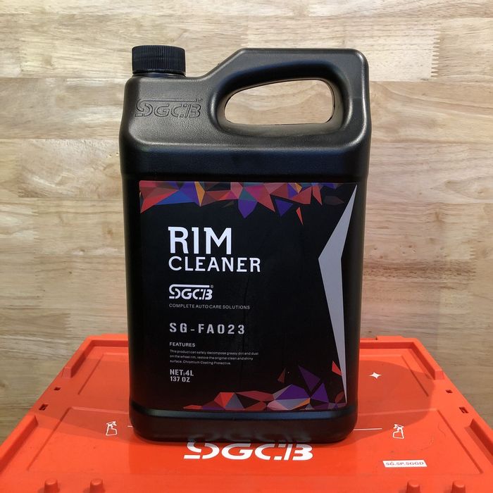 Hình ảnh minh họa hiệu quả làm sạch của Rim Cleaner