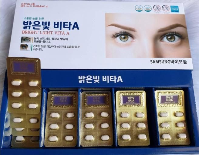 Hình ảnh thực tế viên uống bổ mắt Samsung Bright Light Vita A