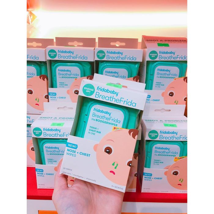 Bộ sưu tập hình ảnh giấy lau mũi Fridababy BreatheFrida đa công dụng