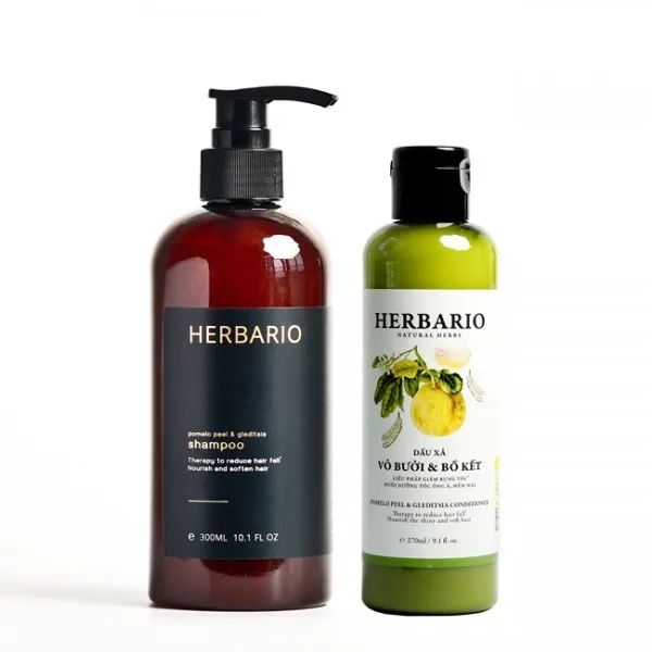 Hình ảnh Dầu Gội Vỏ Bưởi & Bồ Kết HERBARIO – Ảnh 2