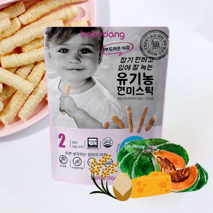 Bánh gạo lứt hữu cơ Bebedang Hàn Quốc ảnh 2