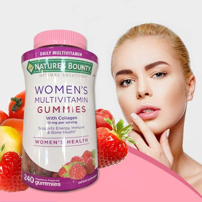 Kẹo Bổ Sung Collagen Nature's Bounty Women's - Ảnh 1 minh họa sản phẩm chất lượng chuẩn Mỹ