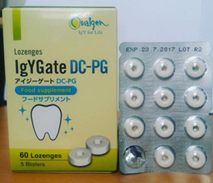 Hình ảnh bao bì viên ngậm IgYGate DC-PG - Thiết kế tiện dụng
