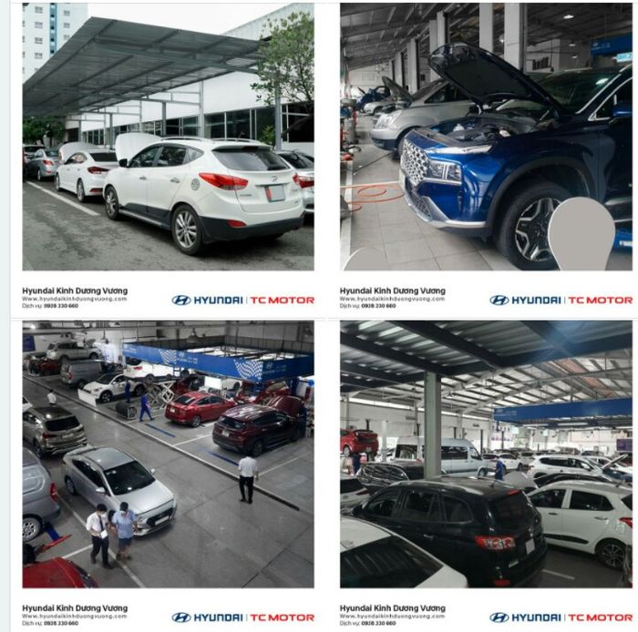 Hình ảnh không gian trưng bày Hyundai Kinh Dương Vương